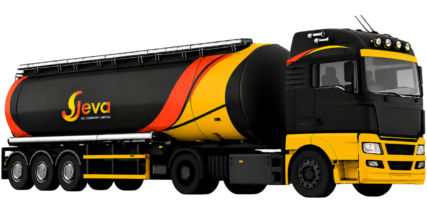 Jeva Oil Company Limited branded tanker truck