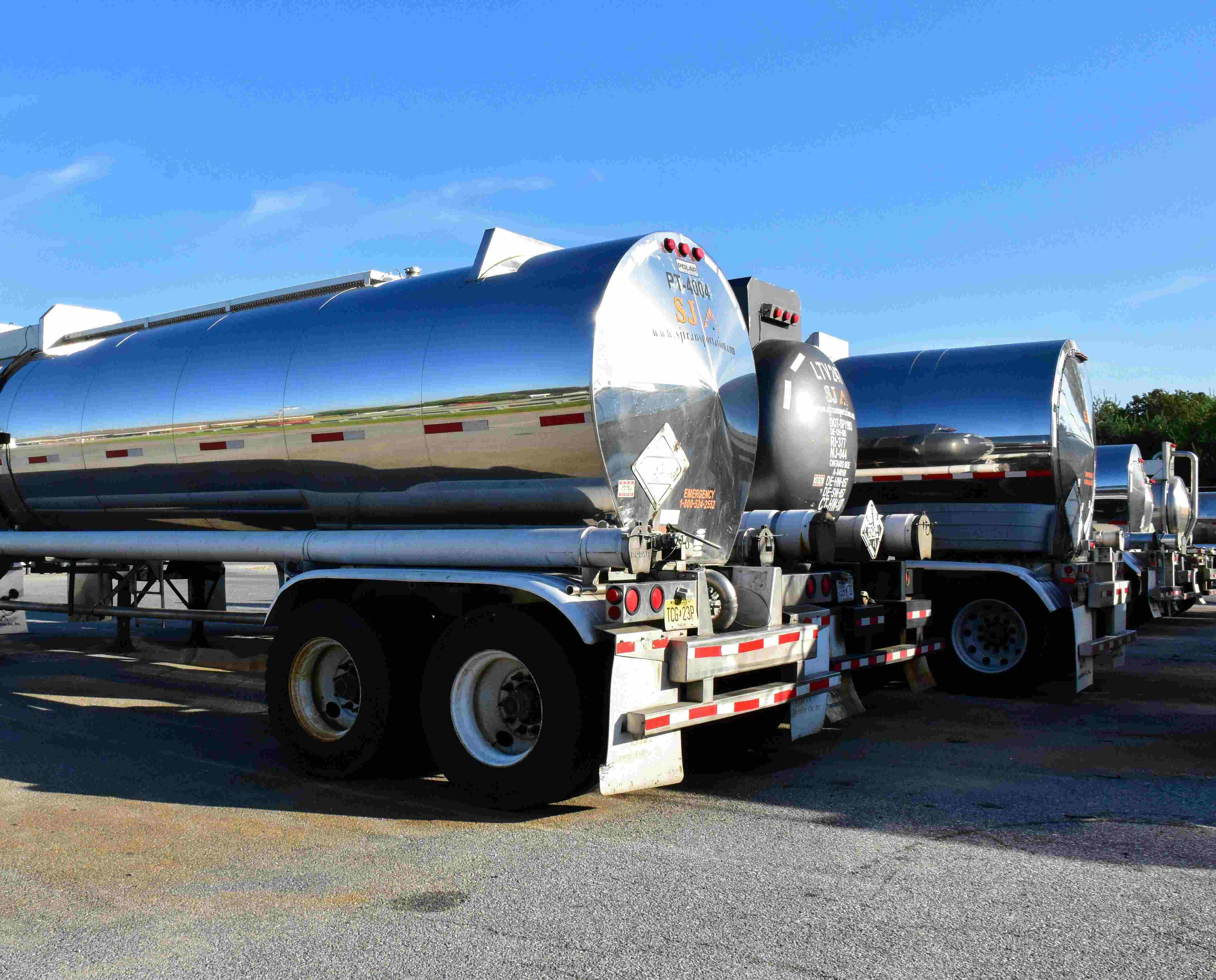 Petroleum transport and logistics truck
